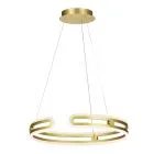 Kiara, nowoczesna lampa wisząca, złota, LED, 3000K, ściemnialna, MD17016002-1E GOLD